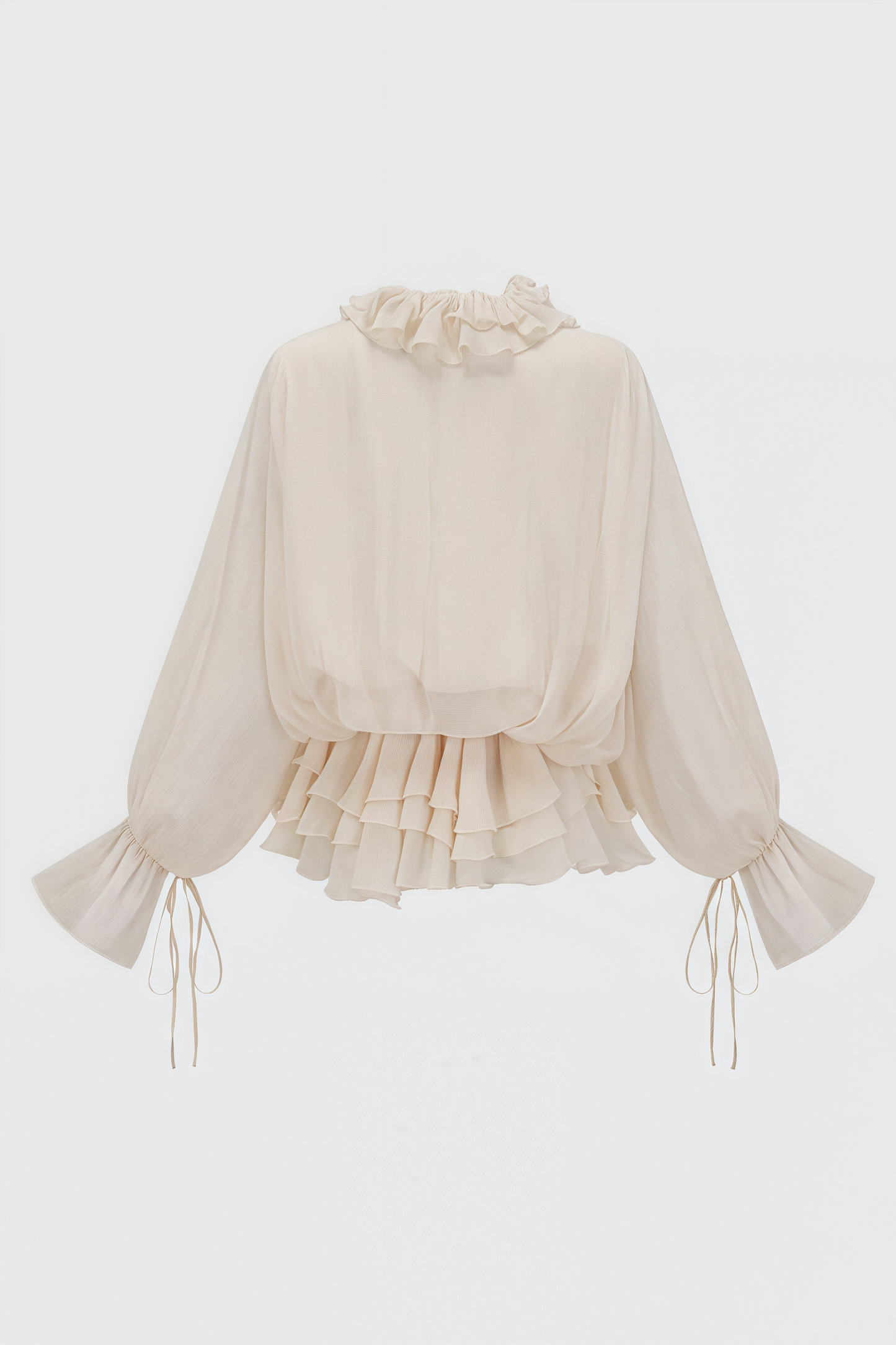 Elsonv 3d Lantern Sleeve Mini Dress