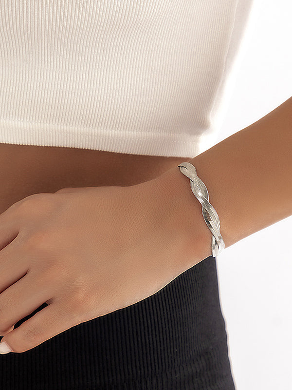 Statement Color Geometric Alloy Bracelet Accessories