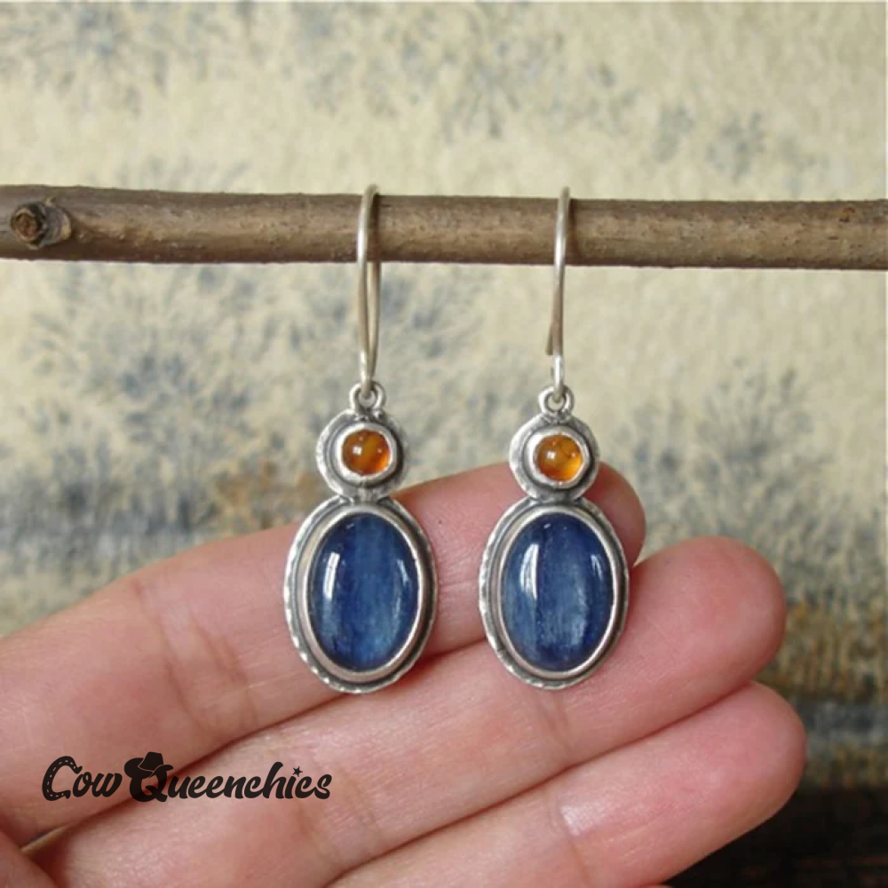 Blue Crystal Earrings