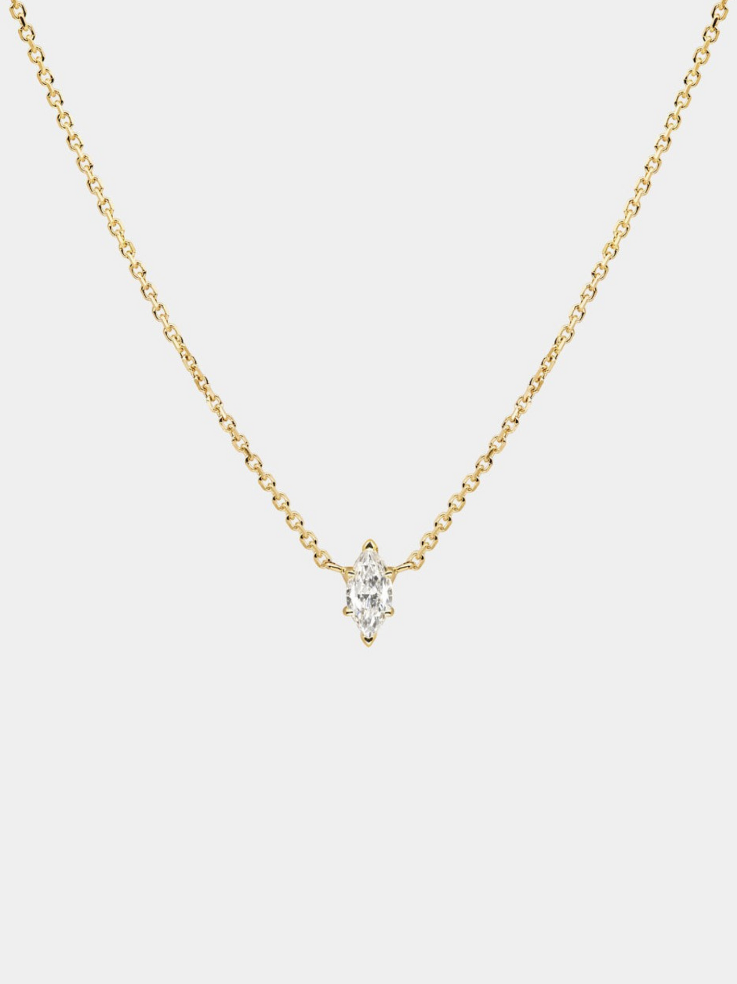 Zircon Minimal Crystal Chain Necklace