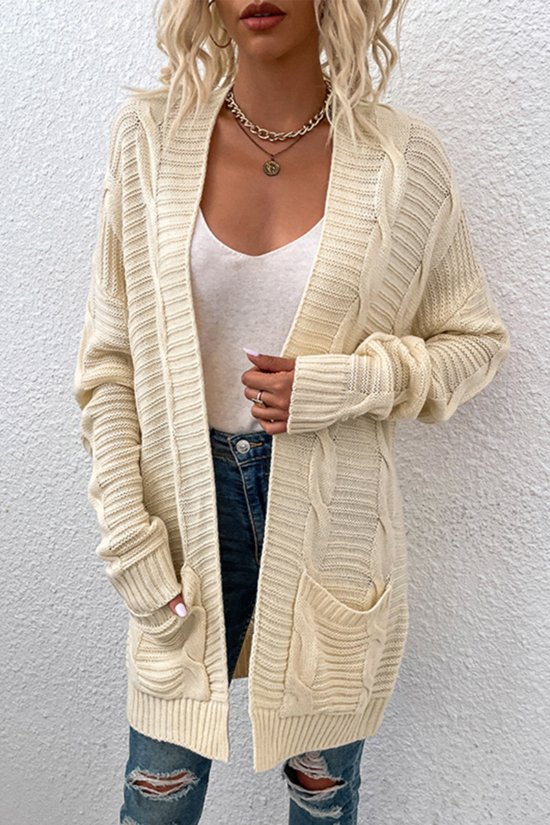 Split Joint Cardigan Collar Tops(10 Colors)