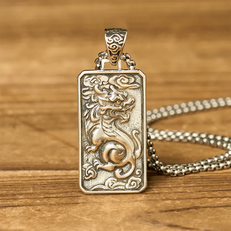 Buddha Stones Copper Pixiu Chain Wealth Necklace Pendant