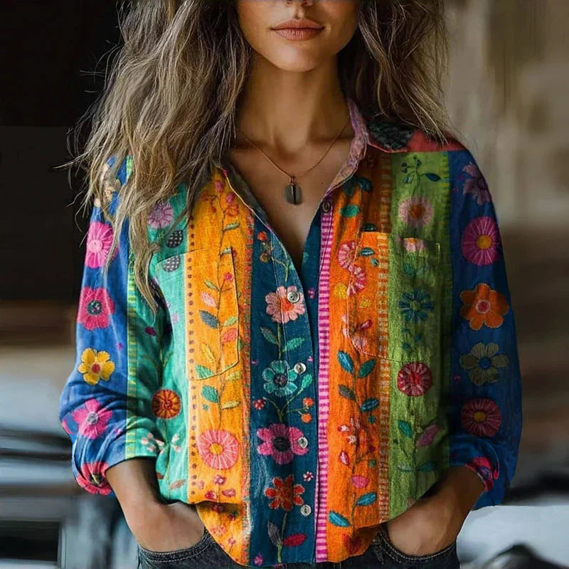 Arae - Classic Print Blouse