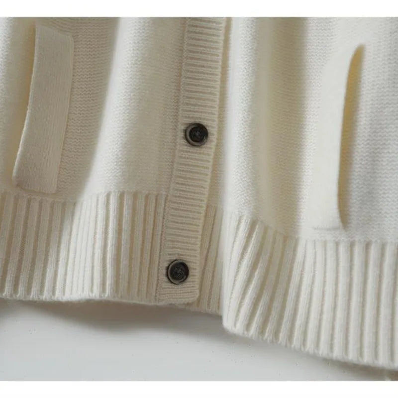 Autumn Winter High Slim Long Sleeve Cardigan