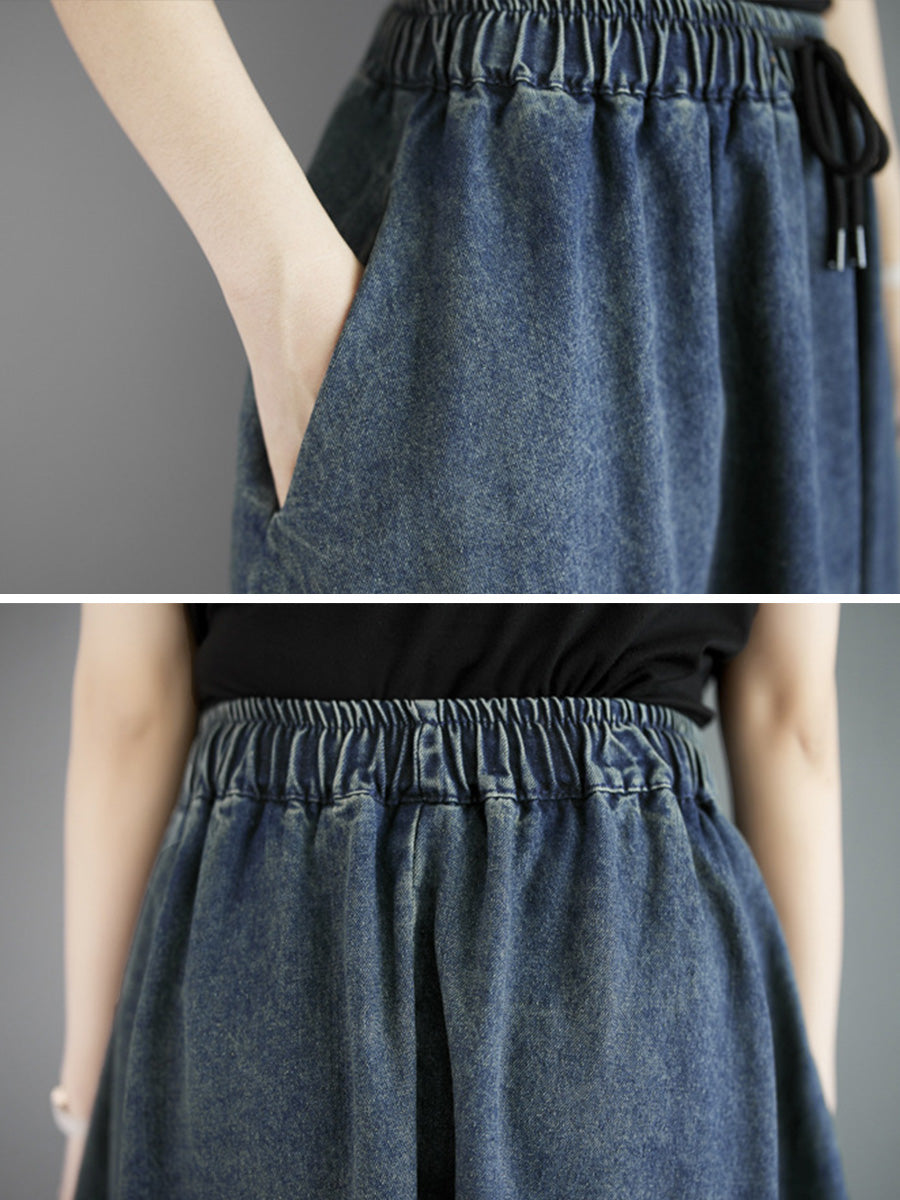 Summer Loose Denim Skirt Co1054