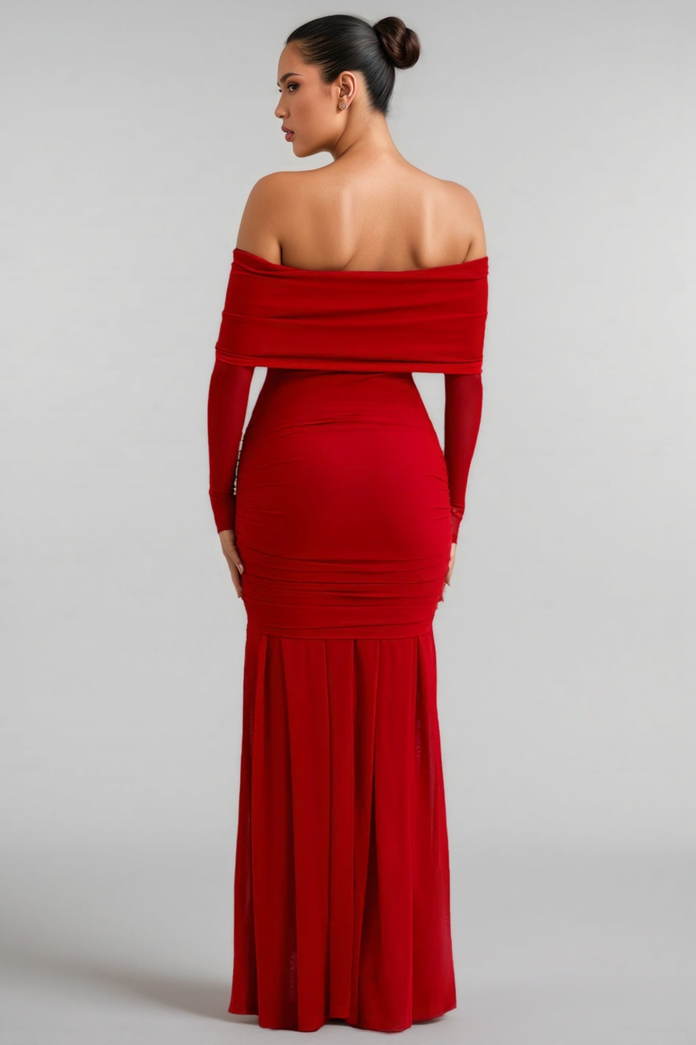 Mylesa Red 3d Maxi Dress