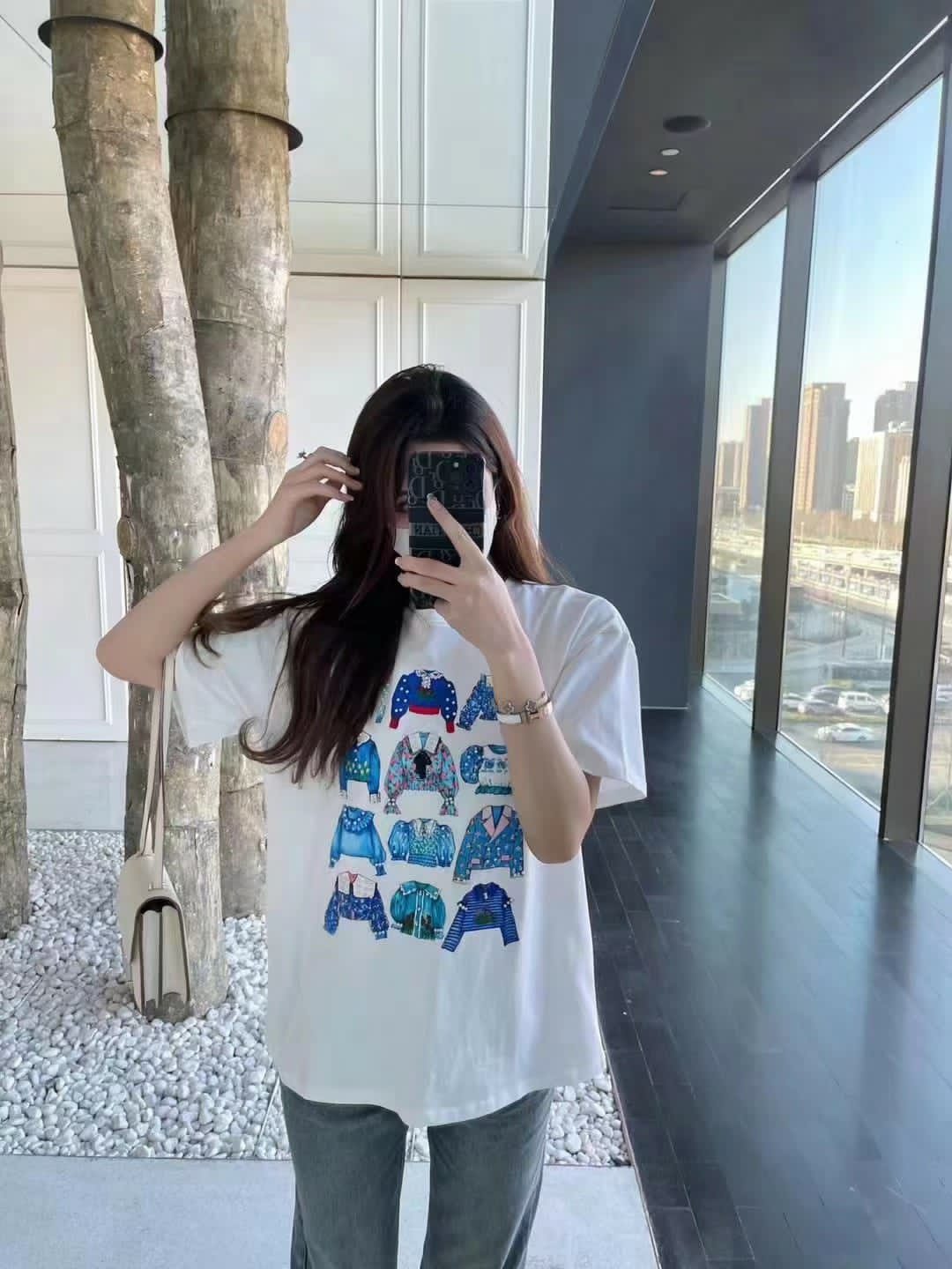 Print C H Cotton Lycra Ba T-shirt