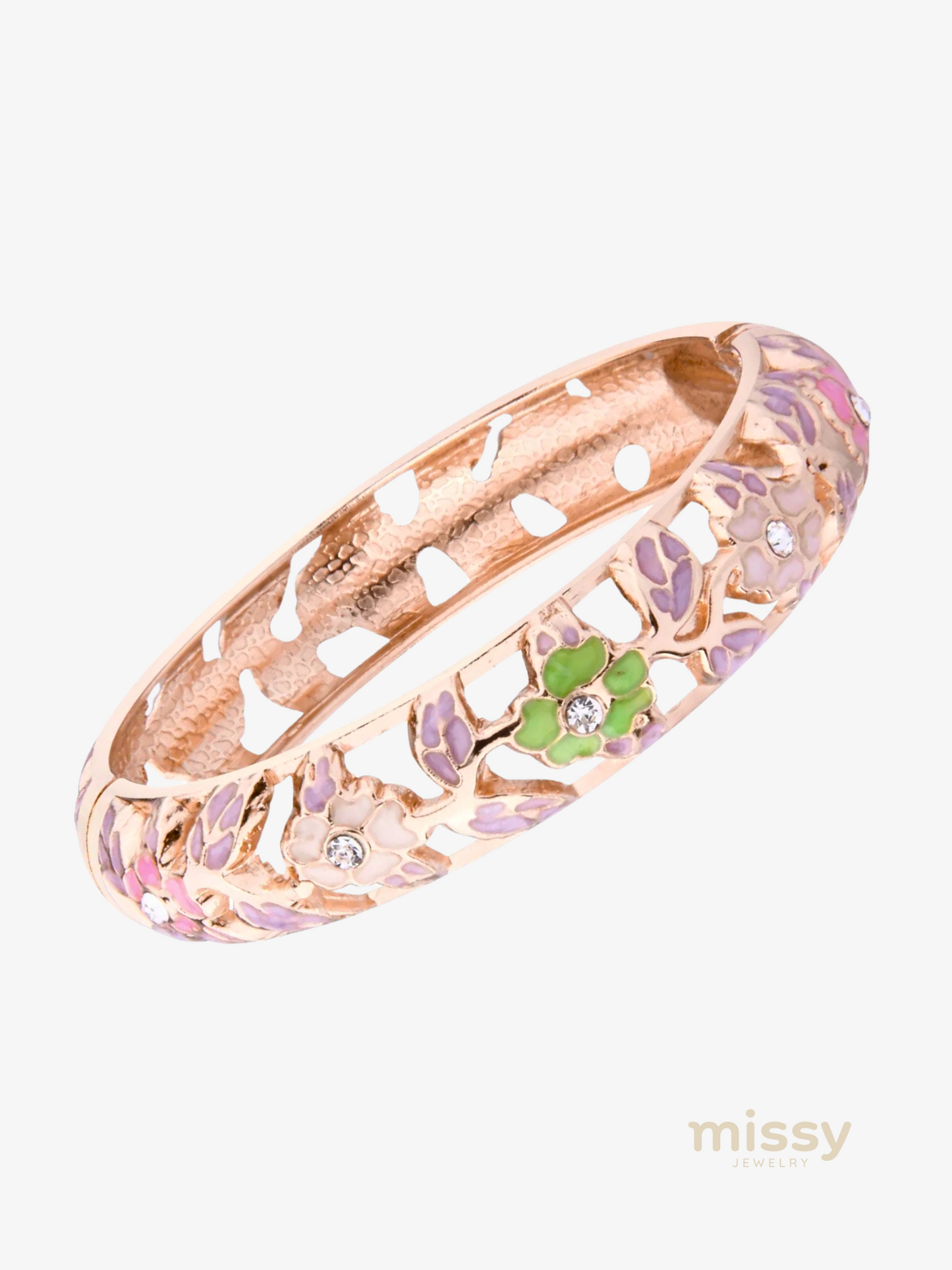 Jaslin Pink-lavender Bangle