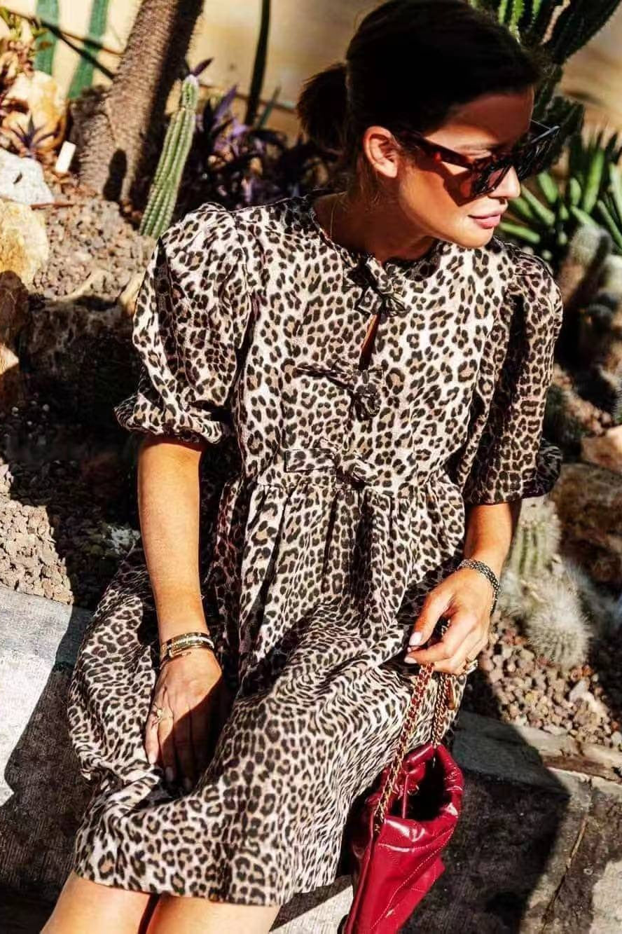 Tie Waist Shirt Mini Dress