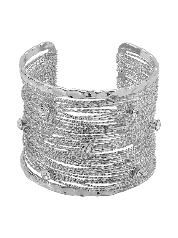 Geometric Rhine Stones Ringent Bracelet Accessories