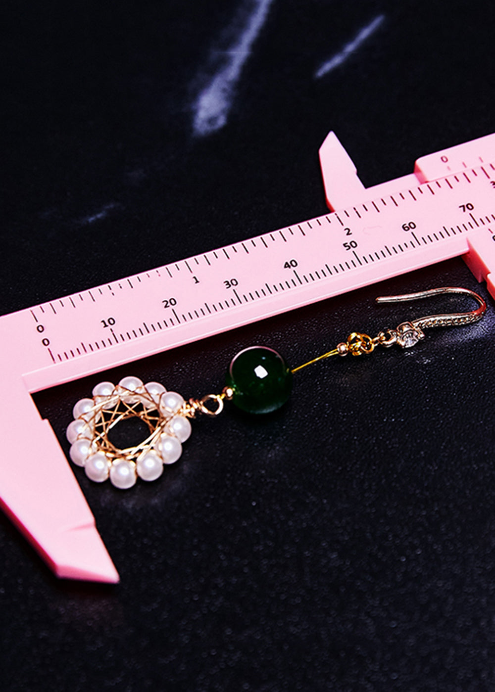 Hoop Pearl Turquoise Drop Earrings