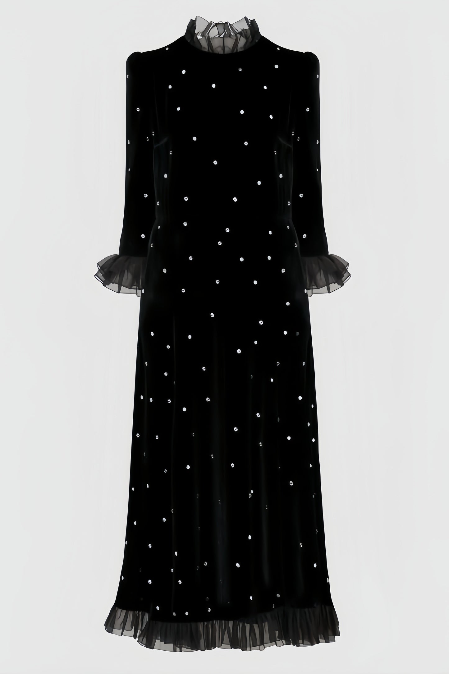 Koni Black Velvet Maxi Dress