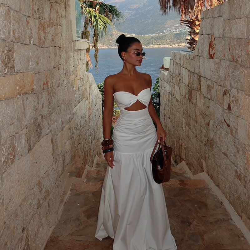 Linda | Breasted Hollowed Maxi Dress