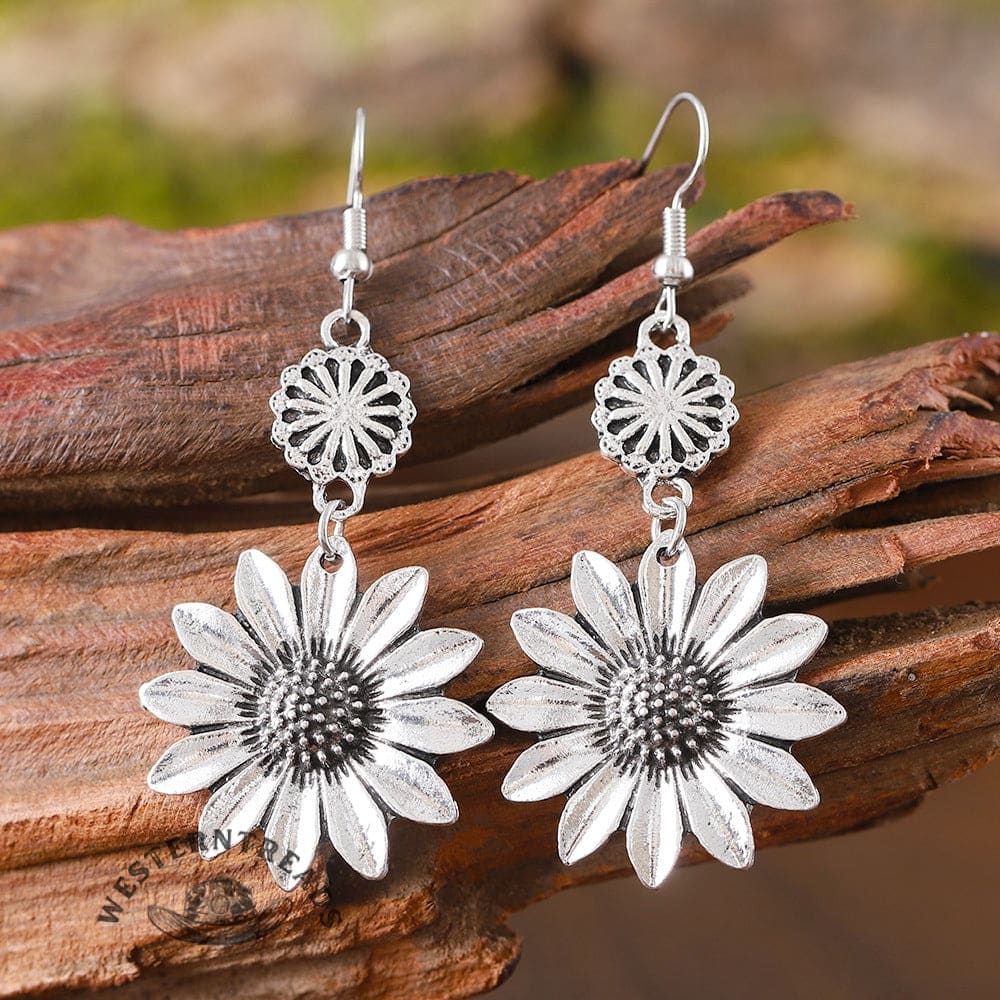 Sunflower Alloy Earrings