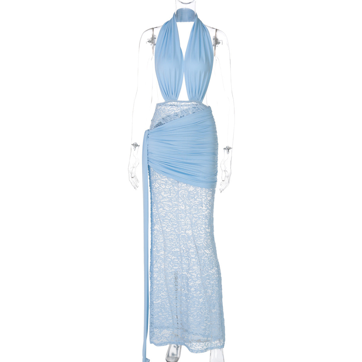 Ayana Lace Halter Maxi Dress