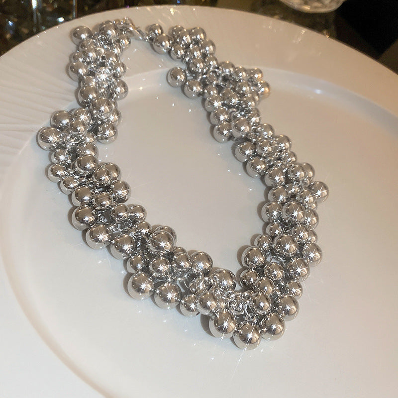Rita Silver Sphere Choker
