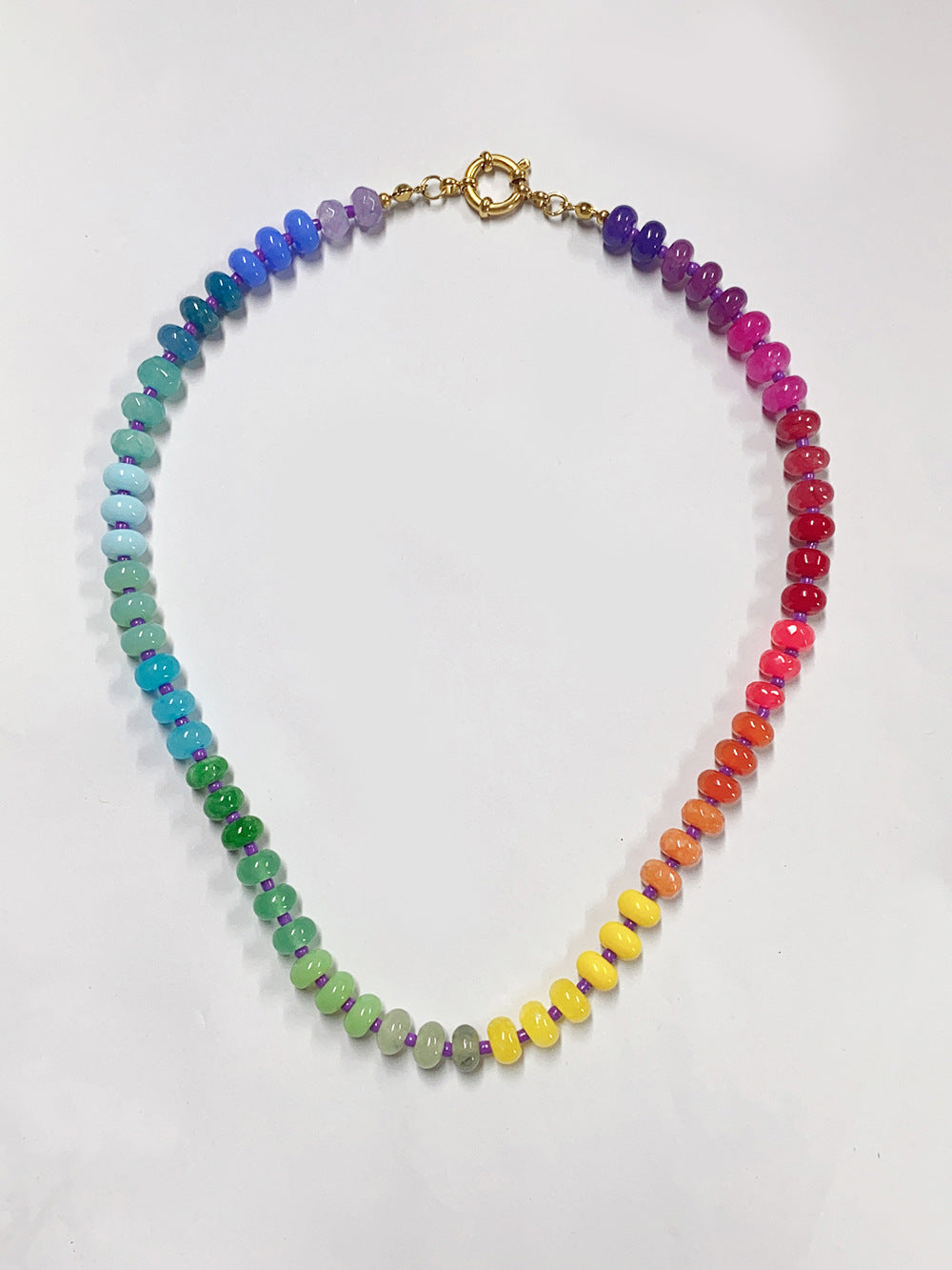 Zara Rainbow Stone Necklace
