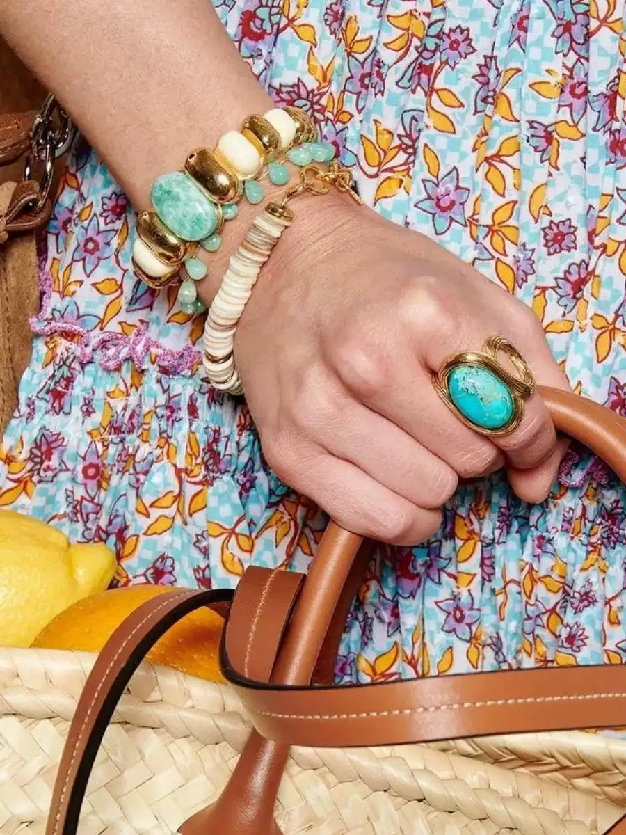 Nilah Amazonite Antique Bracelet