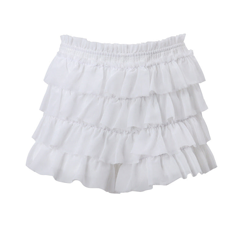 Fall French Square Collar Knitted Lace Up Cardigan Long Sleeve Top Cake Skirt Sets