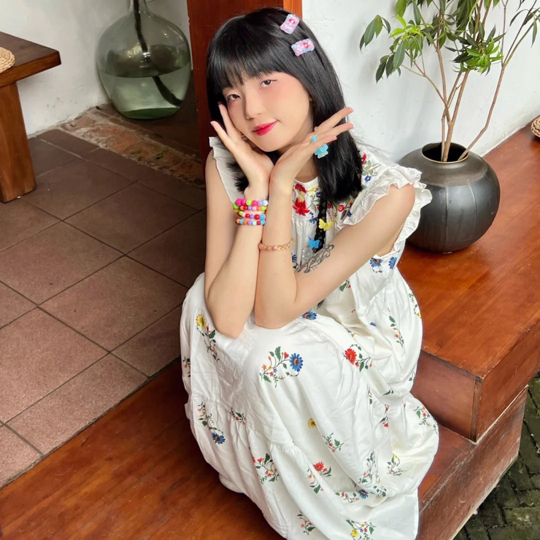 Retro Sleeveless Dress Summer New High End Sweet Fairy Printed Strap Travel Photo Long Dresses