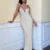 Dress Y2k Clothes Contrast Color V Neck Spaghetti Strap Sleeveless Bodycon Long Dress Evening Party Dresses