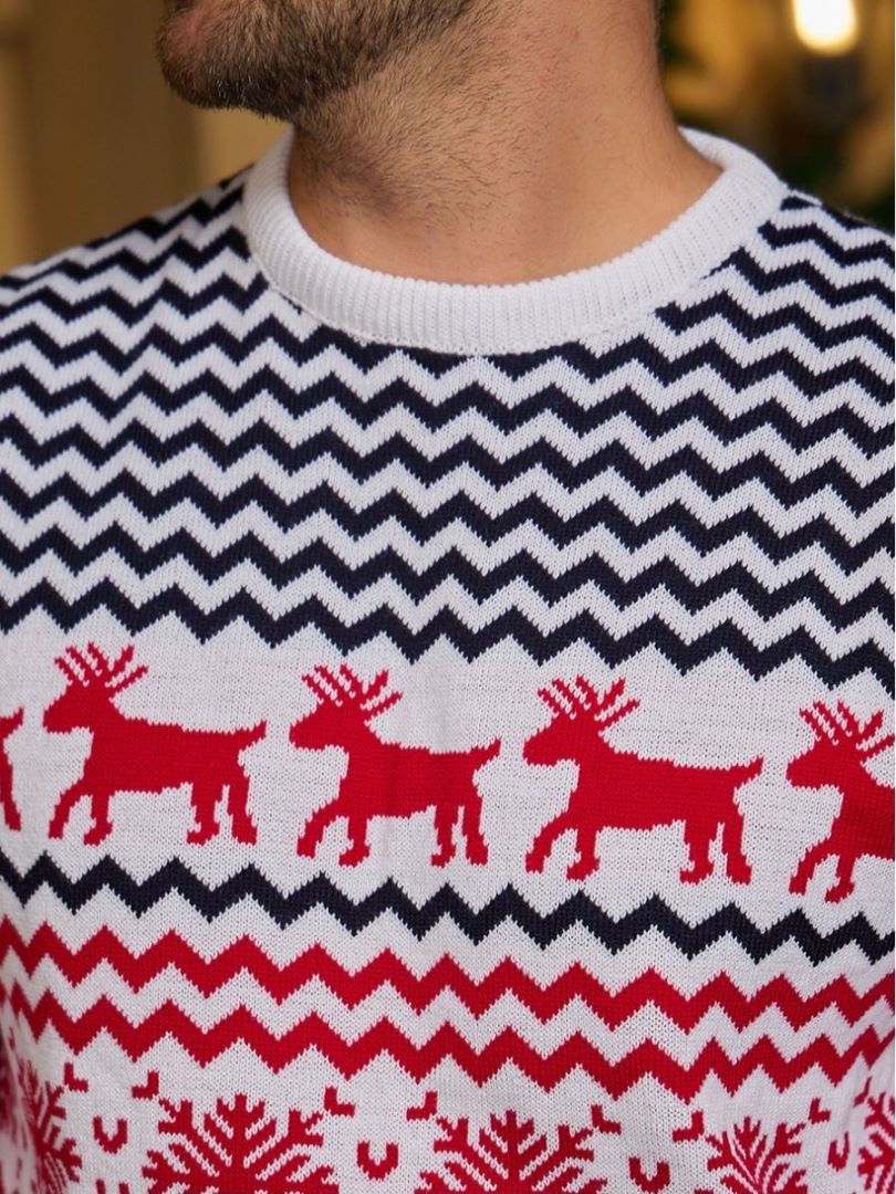Couple Matching Sweaters Christmas Family Couples Jumpers Warm Thick