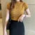 Woman Blouses Short Sleeve Summer Tops Blouse Turtleneck Knitted Blouse Shirt Tops Blouses Df4908