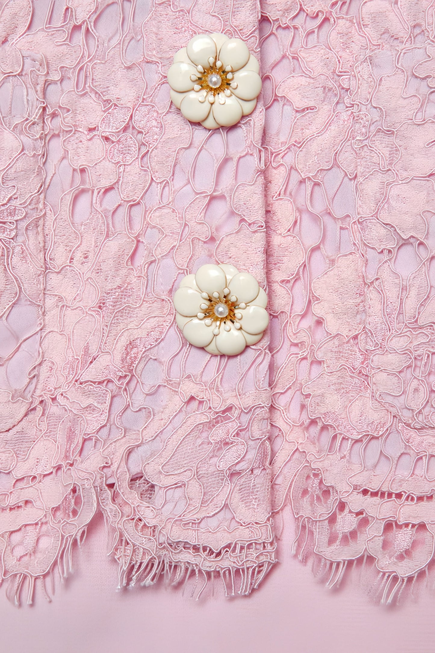 Eileen Pink Lace Midi Dress Set