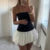 Strapless Mini Dress Summer Off Shoulder Backless Puff Bubble Dress Cocktail Party Night Short Dresses