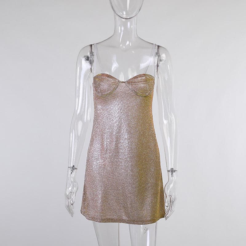 Bright Silk Diamond Mini Dress