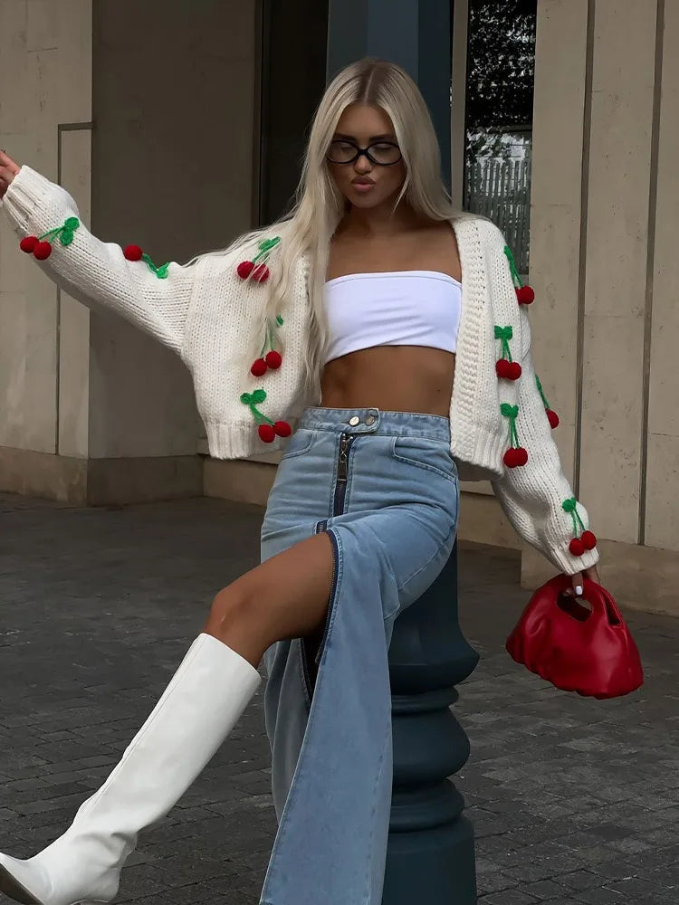 Audrina - Cherry Cardigan