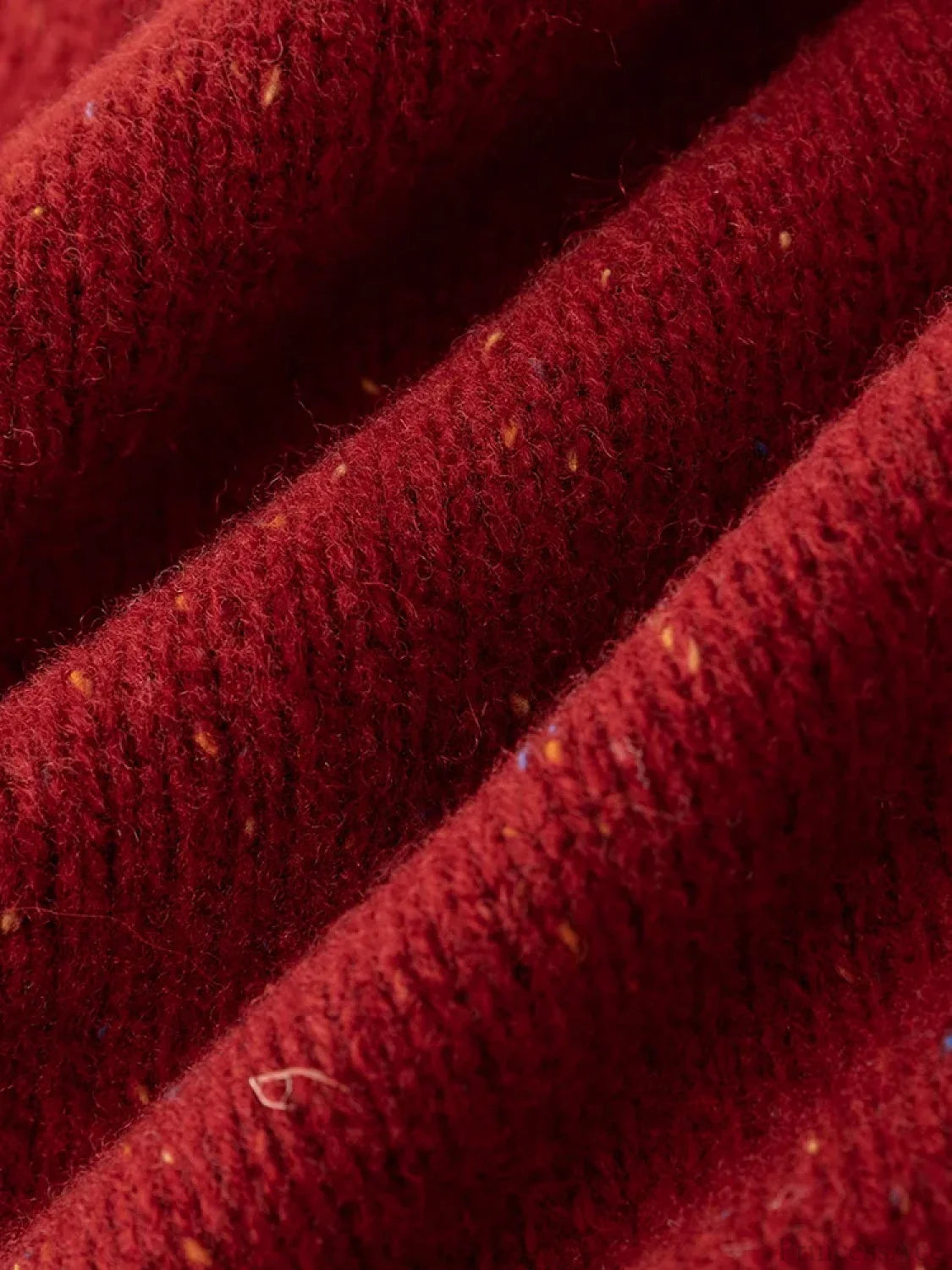 Full Sleeve Loose Layup Knitwear Red Christmas Sweater