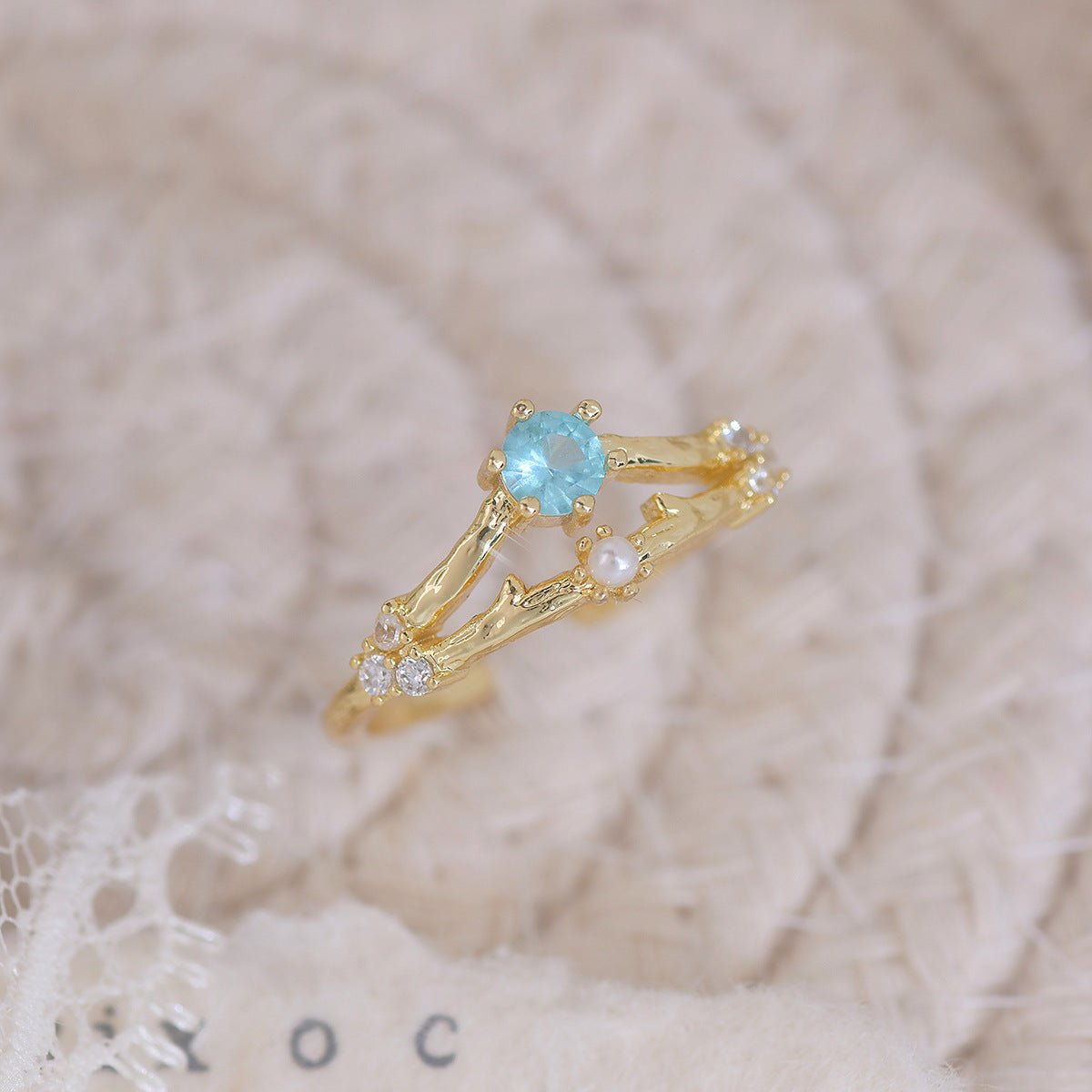 Cherry Blossom Ring Set