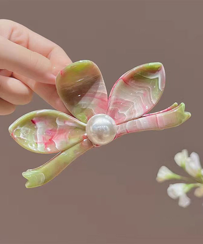 New Green Alloy Pearl Hairpin