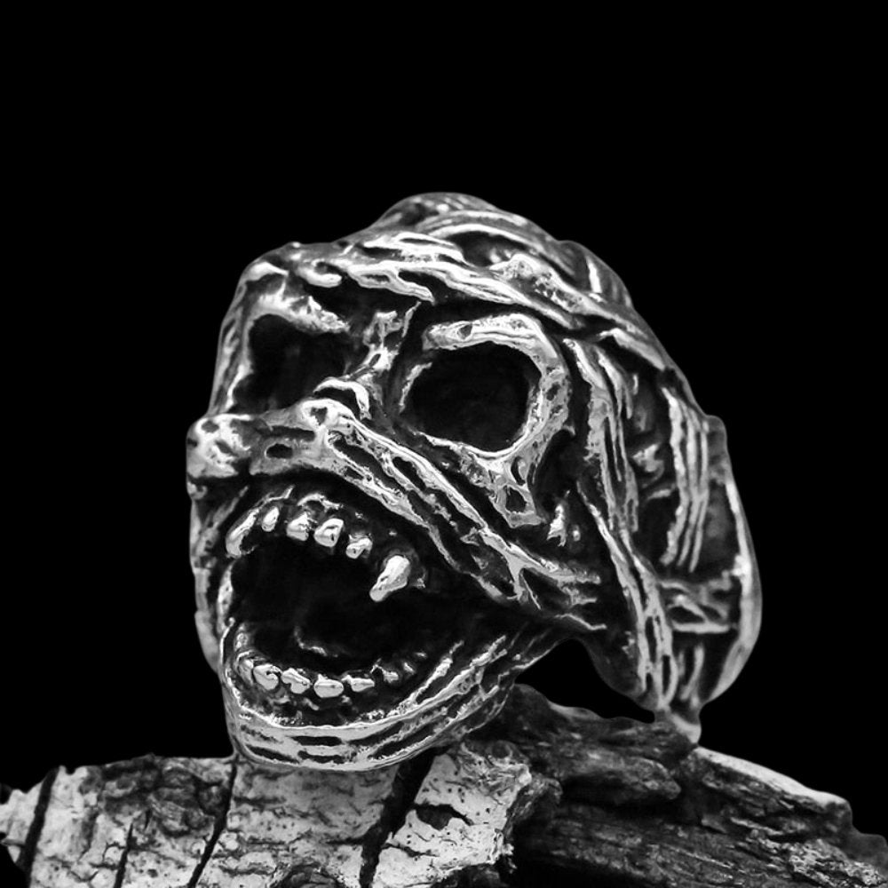 Egyptian Ancient Mummy Skull Ring