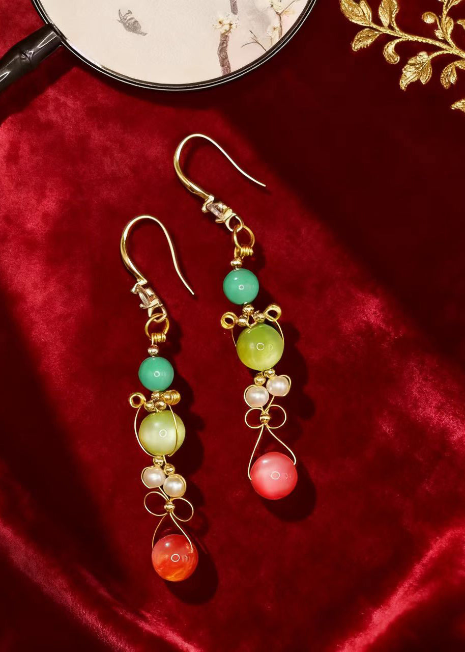 Original Design Fine Crystal Style Drop Earrings