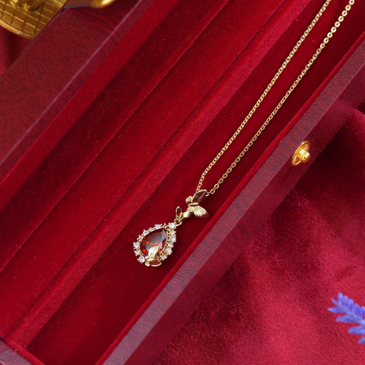 Gilded Butterfly Necklace