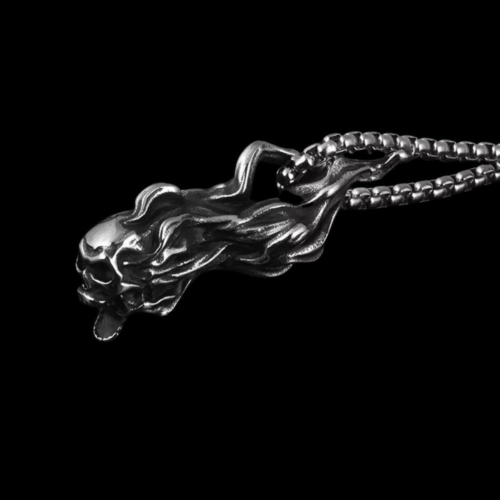 Hell Risen Skull Pendant