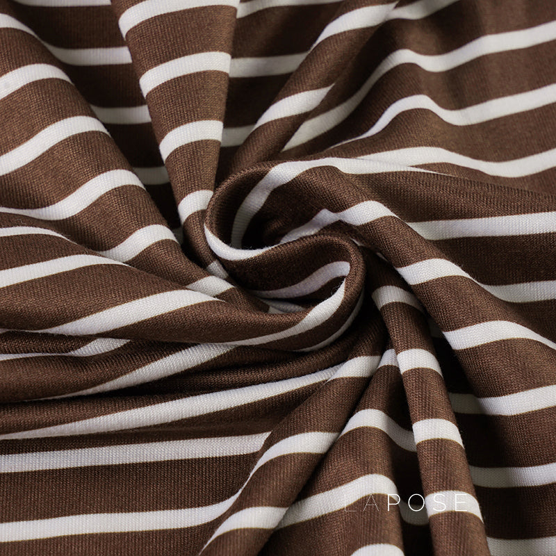 Bracha Striped Ruched One-shoulder Dress