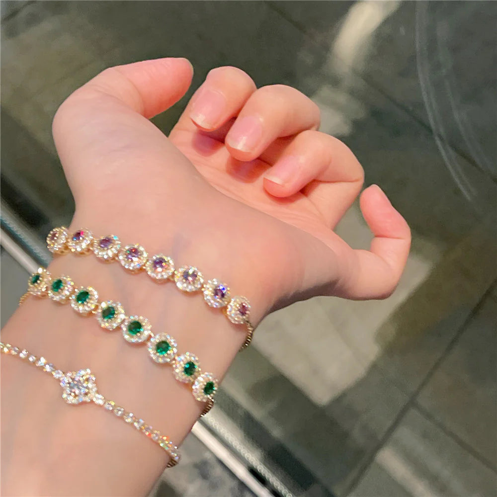 Cady Sparkle Heart Bracelet