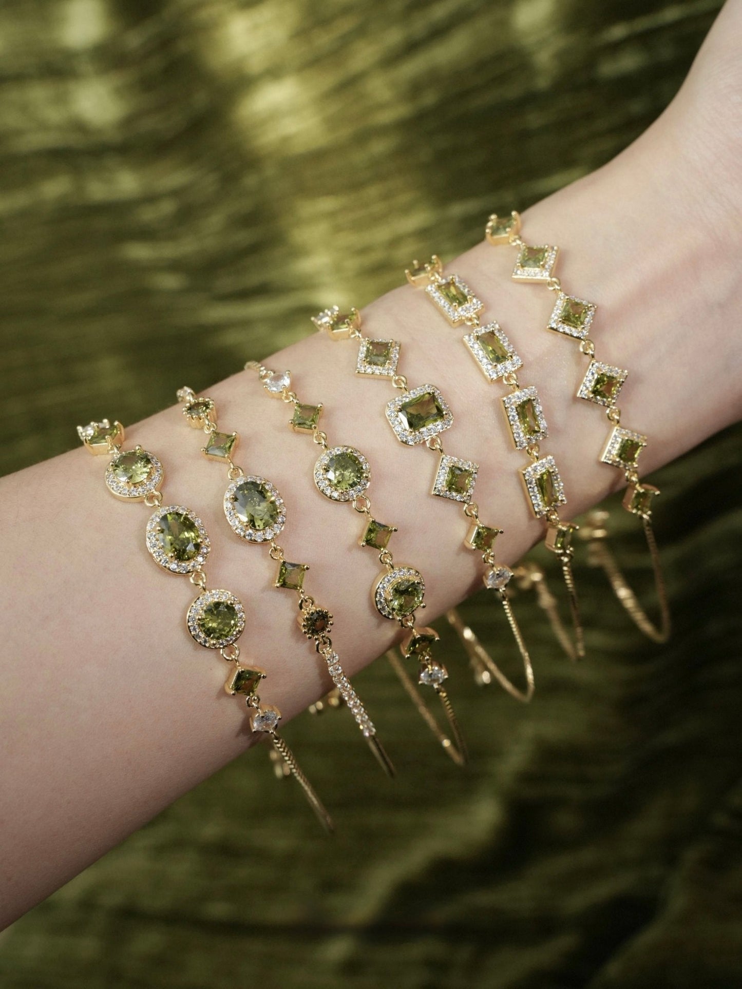 Ophelia Bracelet in Green