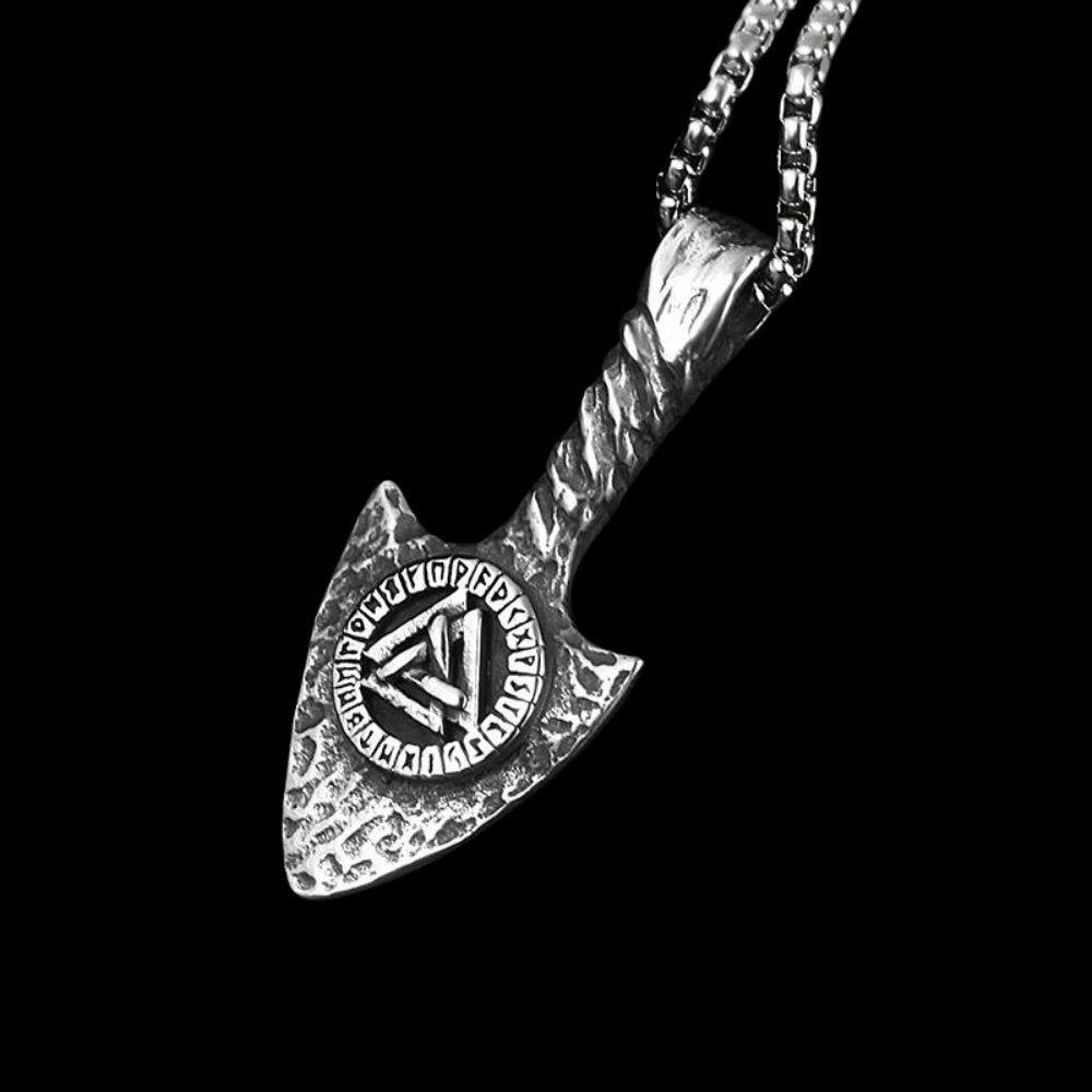 Ouroboros Valknut Spear Pendant