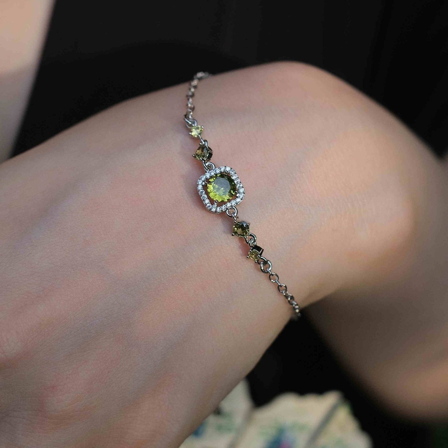 Peridot Baroque Bracelet