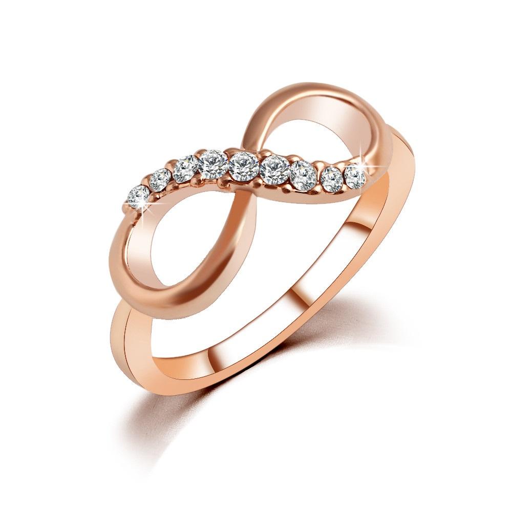 Rhinestone Infinity Ring
