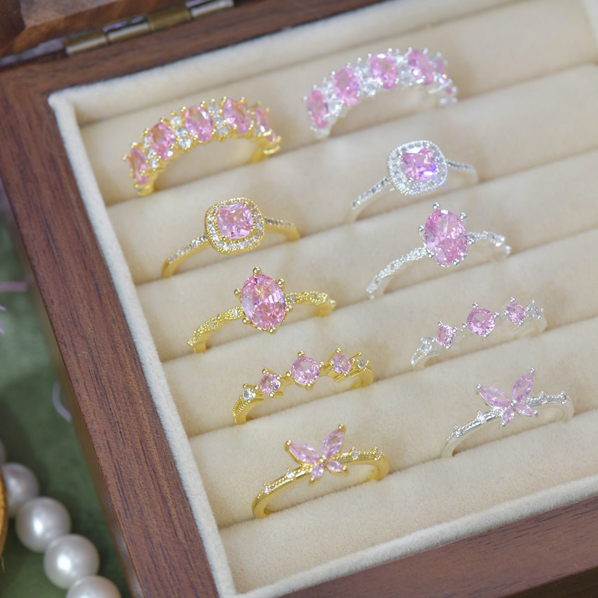 Rosaline Butterfly Ring in Silver