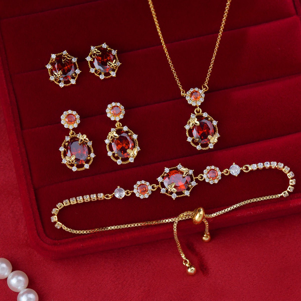 Scarlet Butterfly Necklace