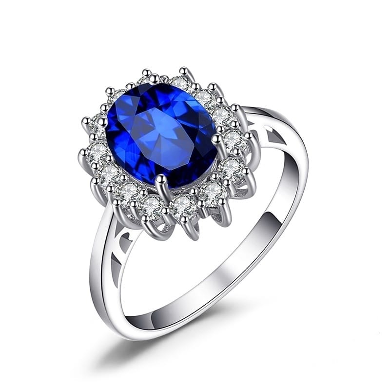 Mystic Vines Blue Zircon Ring