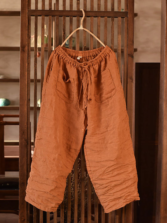 Summer Ramie Harem Pants Bn1008