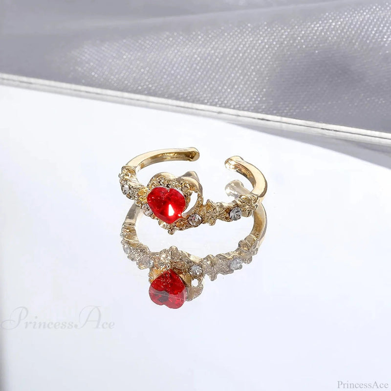 Dark Animal Butterfly Zircon Star Ring