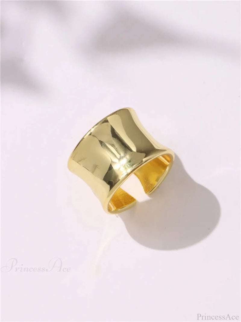 Geometric Gothic Titanium Strong Ring